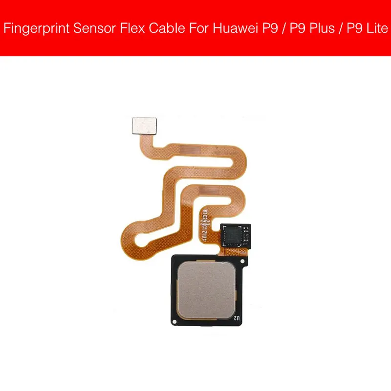 Gold Кнопка Домой датчик отпечатков пальцев гибкий кабель для huawei P9 Plus Lite возврат в меню сенсорный датчик гибкий кабель, запчасти для ремонта замена - Цвет: Gold