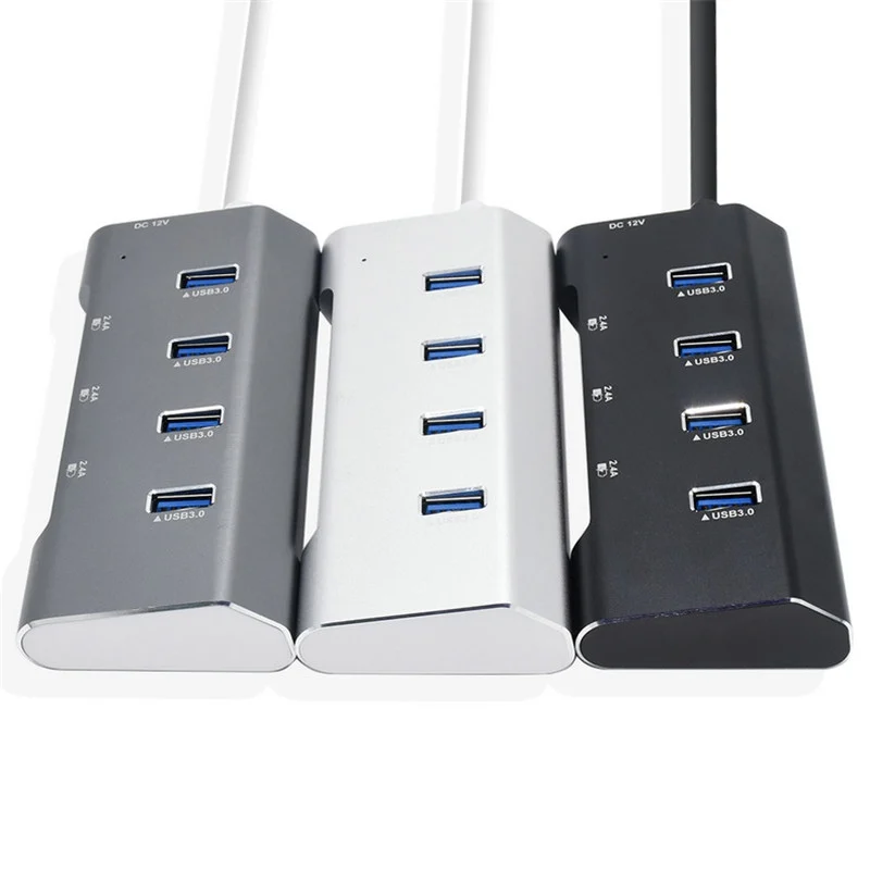 7 портов usb-хаб USB3.0 Синхронизация данных 2.4A адаптер для быстрой зарядки