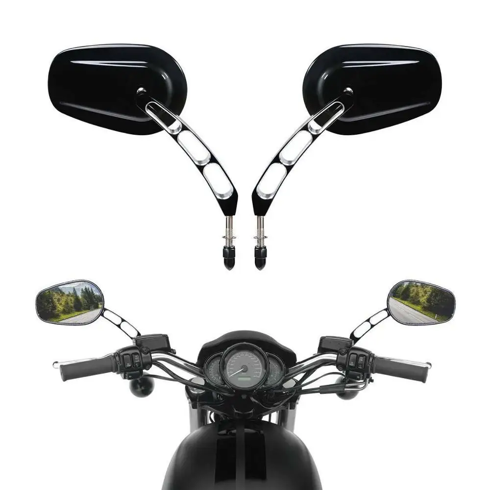 Мотоциклетные зеркала заднего вида для Harley Road King Touring XL883 Sportster Fatboy с резьбой 8 мм |