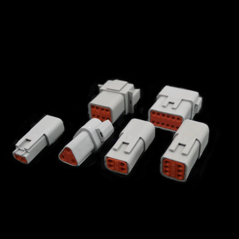 

1set Deutsch DT04 Car Waterproof Connectors Male and Female Butt Plug 2 3 4 6 8 12 Pins 22-16AWG
