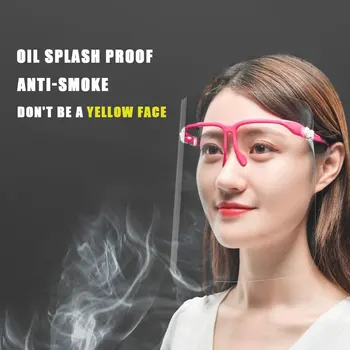 

Safety Protective Mask Washable Face Shield Transparent Dust-proof Covering Clear Protective Mask for Shop Work Industry Dental