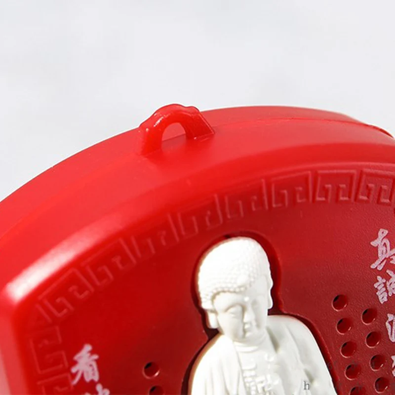 1pc Mini Buddhist Pray Scriptures Music Machine With 6 Kind Buddha Music Songs Red Blue Buddha Chanting Machine