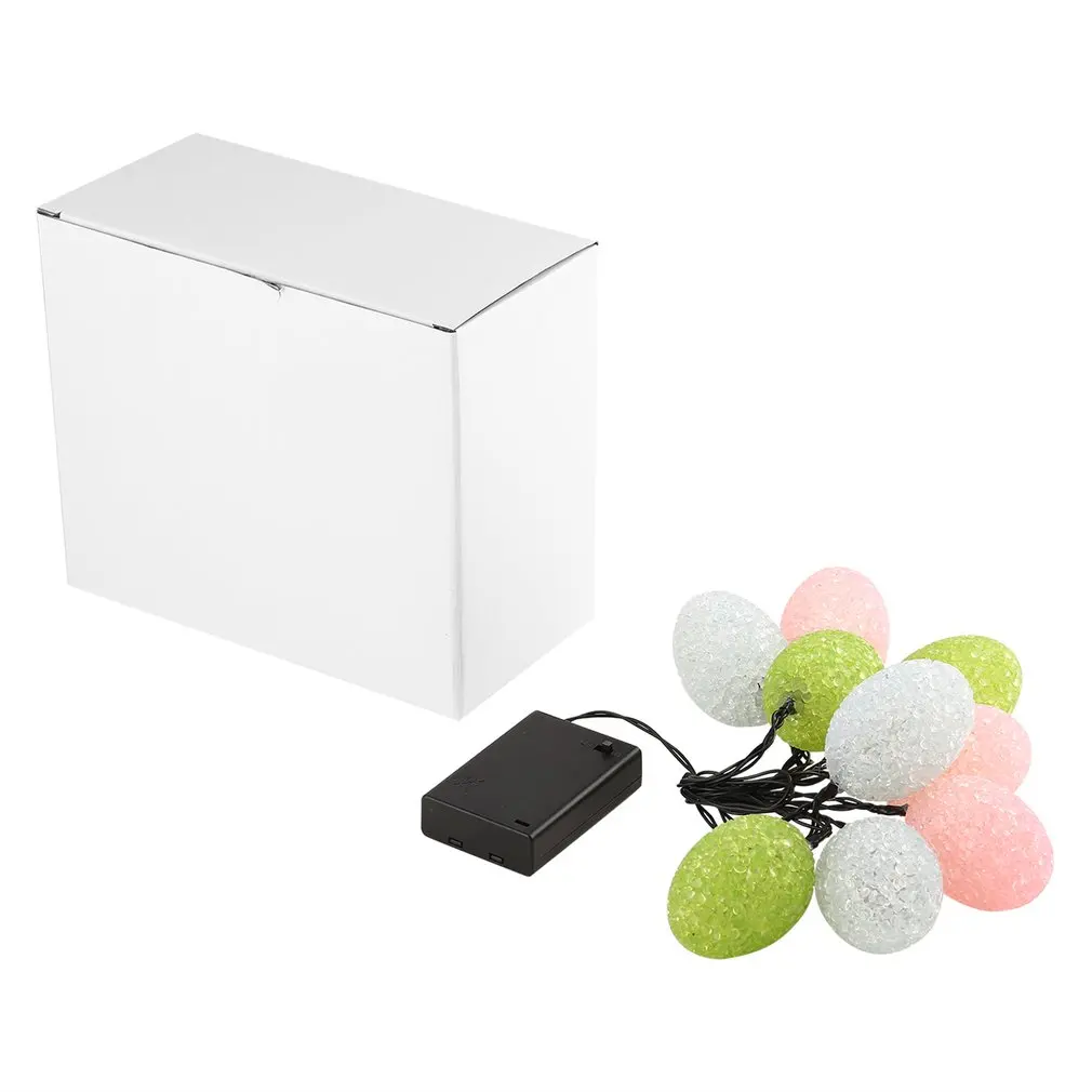 

Waterproof ABS Egg Shaped Stocked Light Festoon Party Fairy String Lights With Battery Box for Easter Halloween Day Decoration