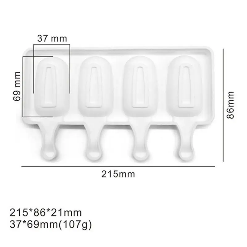Мини силиконовые формы для крема 4 ячейки замороженные кубики льда DIY формы Десерт Формы Лоток леденец плесень