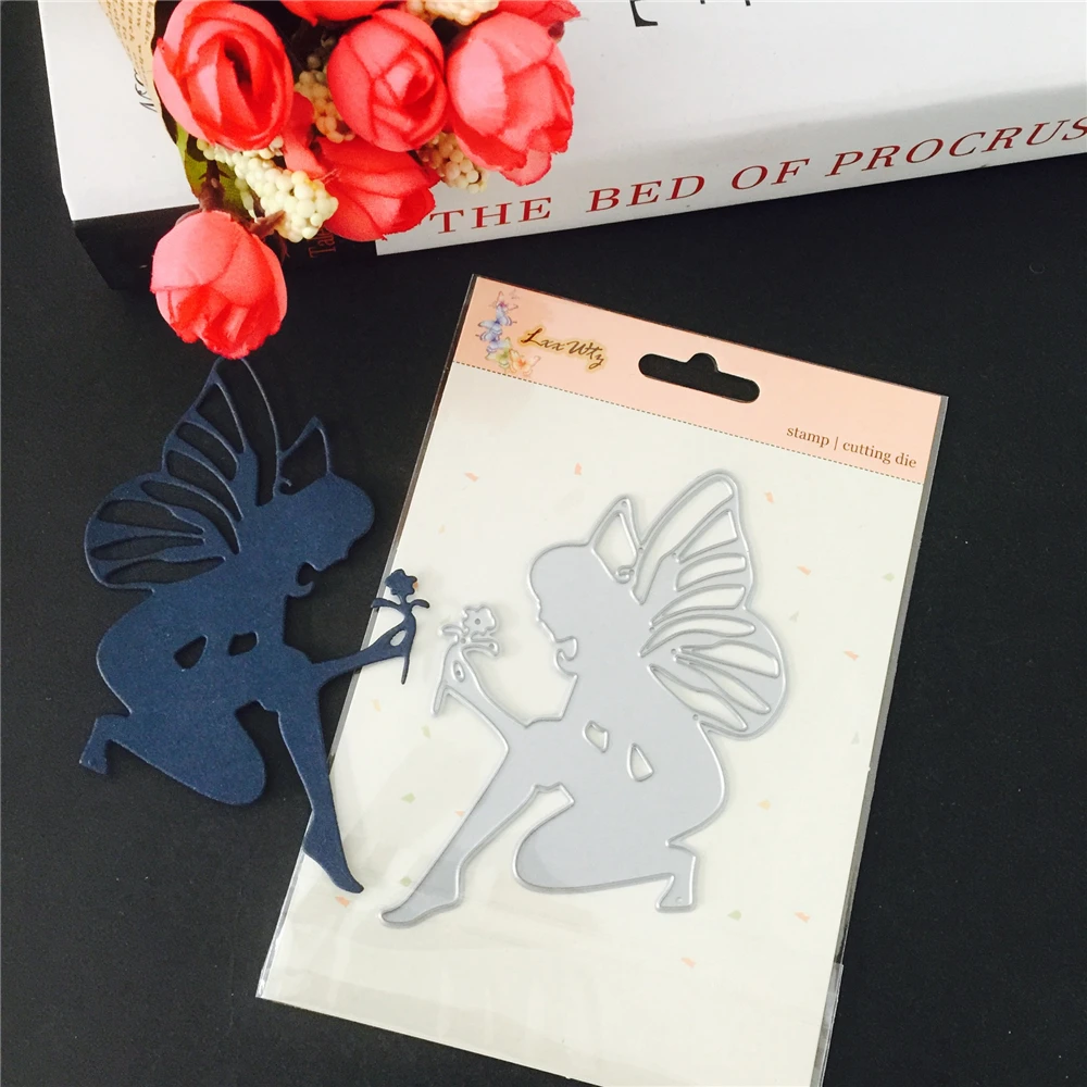Fairy Girl Christmas Dies Scrapbooking New Arrivals Metal Cutting 2020 Alinacrafts Store Nesting Cut Fustelle | Дом и сад