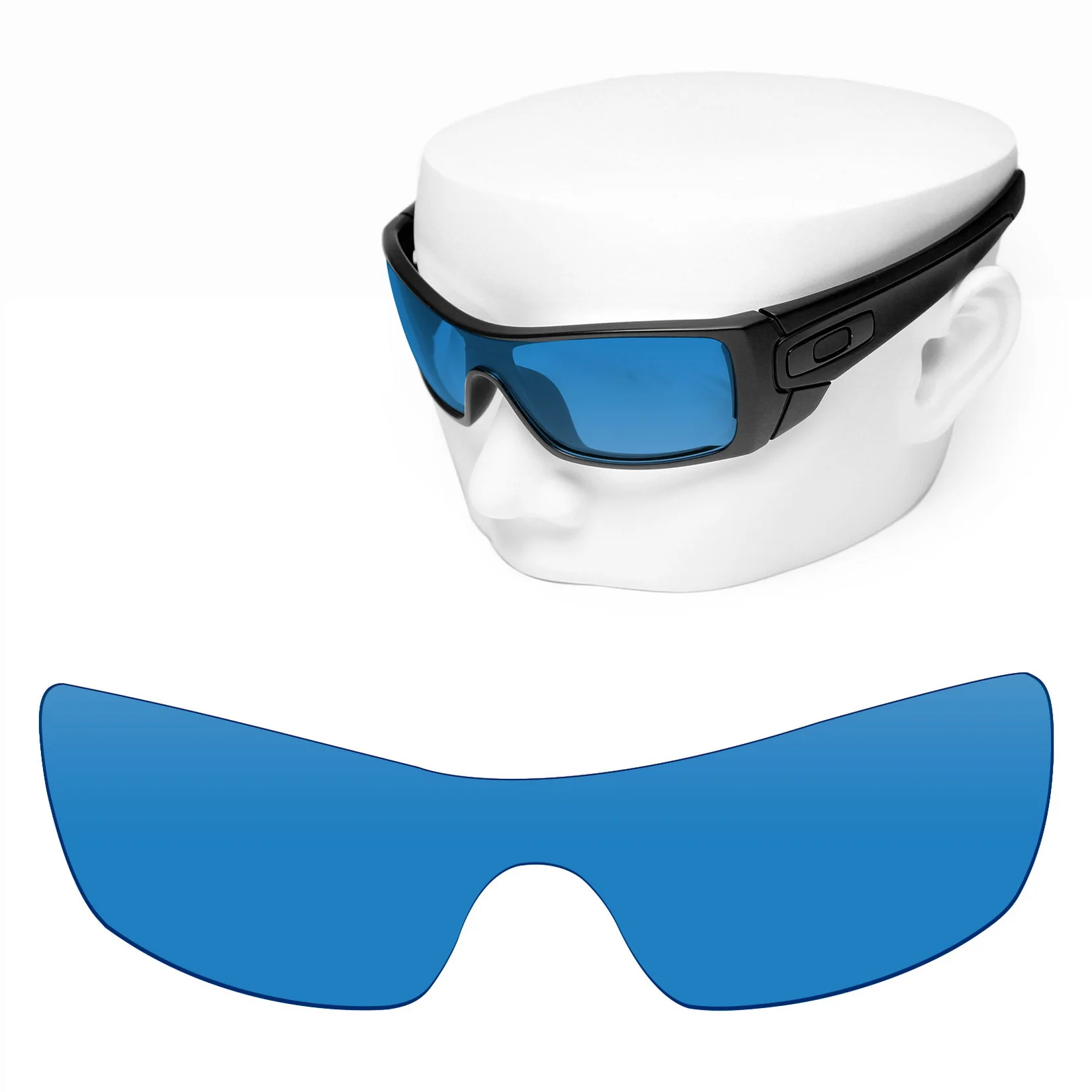 

OOWLIT поляризованные Сменные линзы HD синие для солнцезащитных очков Oakley Batwolf OO9101