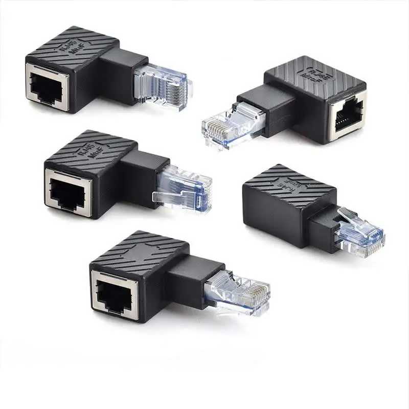 Сетевой адаптер-удлинитель RJ45 Ethernet адаптер вверх вниз влево вправо под углом 90