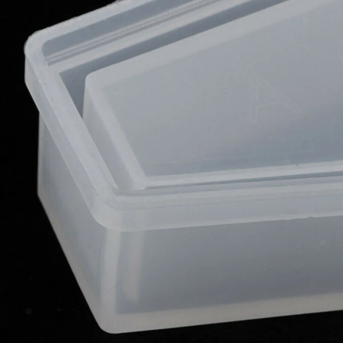 Silicone Coffin Mold Storage Jewelry Mould Casting Craft Halloween DIY Tool HFing