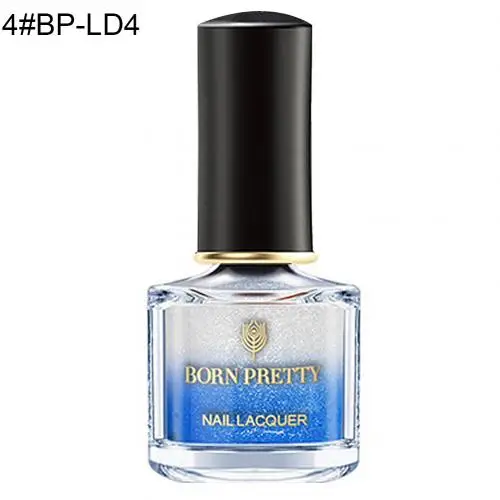 4 BORNPRETTY Температура Цвет изменить градиент блестящие, дизайн ногтей Гель-лак для декора ногтей Лаки, быстро сохнут, дизайнерские украшения - Цвет: 4