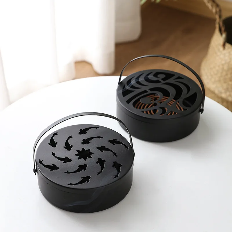 

Mosquito Coil Holder Large Metal Insect Repellent Rack Retro Mosquito Incense Burner Holder For Home And Camping Garde