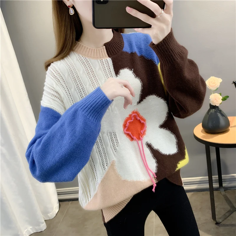

Room 211533, ranked no. 1 of 11 will round collar large chrysanthemum color matching pullovers [3003] 63