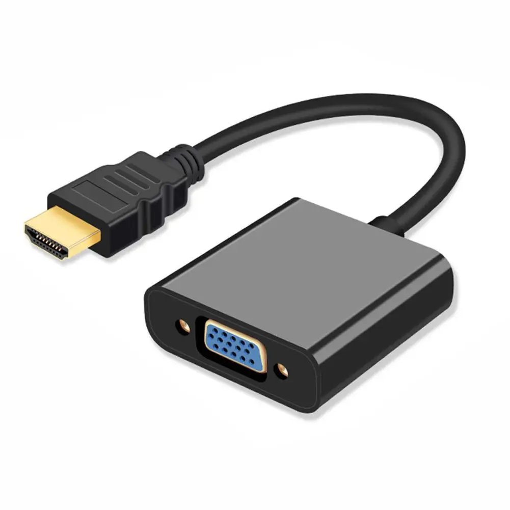 HD 1080P HDMI мужчина к VGA Женский аудио кабель видеоадаптера для монитора ноутбука