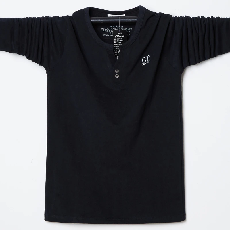 Плюс 4xl 5xl 6xl 2019 Мужская футболка с пуговицами большие высокие Хлопковые футболки