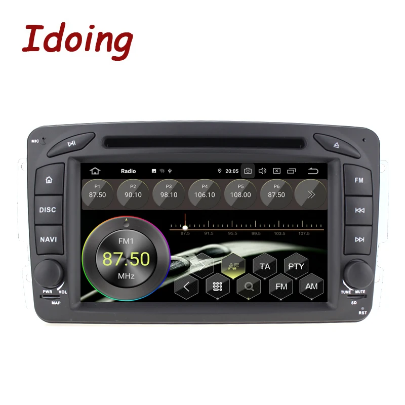 Idoing " 2 din Andriod 9,0 Автомобильный видео DVD мультимедийный плеер для Mercedes-Benz W209/203 PX5 4G+ 64G 8Core ips экран gps навигация