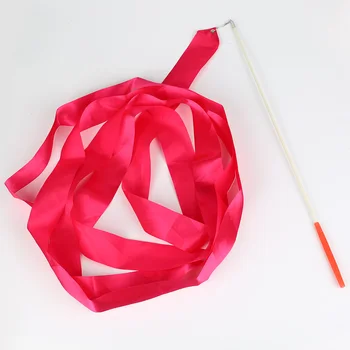 

Newly Design Dance Ribbon Gym Rhythmic Gymnastics Rod Art Ballet Twirling Stick 4m Popular