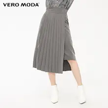 Vero Moda Женская плиссированная юбка с асимметричным подолом на шнуровке | 319116507