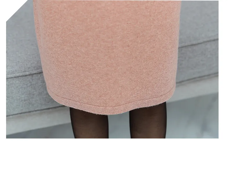 XJXKS 2019 осень зима новый красивый принт Свободный Плюс Размер Женский Длинный свитер высокого класса 100% шерсть женское трикотажное платье