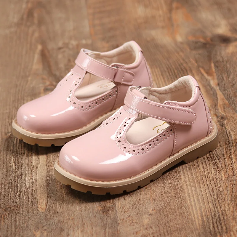 SMG012Pink Bekamille/детская обувь для девочек; ретро кроссовки принцессы на плоской подошве; детская обувь для отдыха для маленьких девочек; мягкая подошва; размеры 21-30; SMG012 - Цвет: SMG012Pink