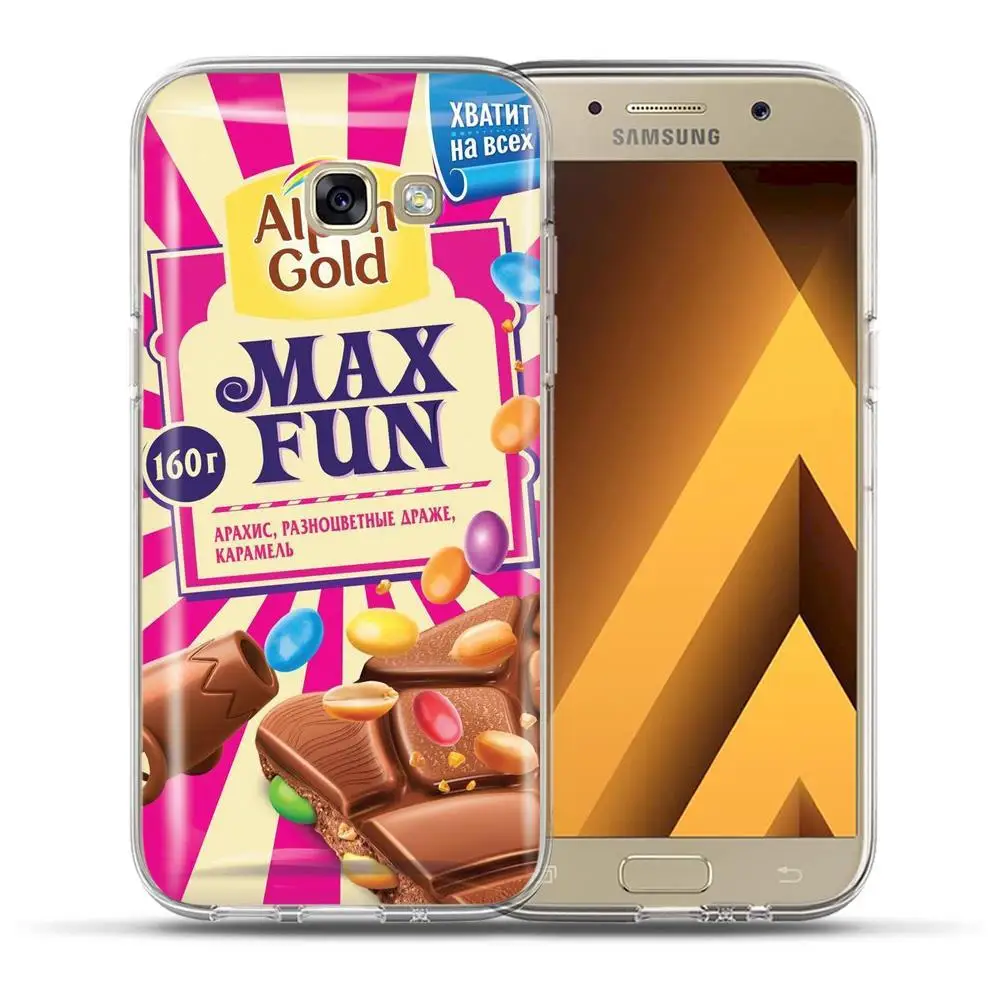 Шоколад чехол для телефона для Samsung Galaxy A3 A5 A7 A6 A8 плюс A9 A10 A20 A30 A40 A50 A60 A70 A80 A90 силиконовый чехол - Цвет: 6154