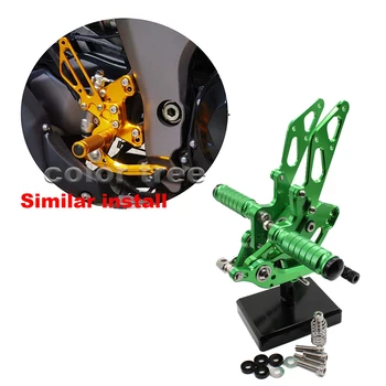 

Adjustable Racing Motorbike Rearset Footrests Pegs For kawasaki Z1000 ABS 2011 2012 2013 2014 2015 2016