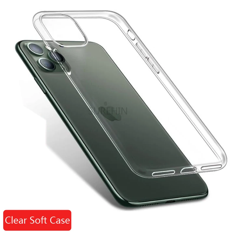 SUREHIN soft case for iPhone 11 Pro max 2019 XS XR 8 7 6S plus coque matte clear transparent silicone cover for iPhone 11 case