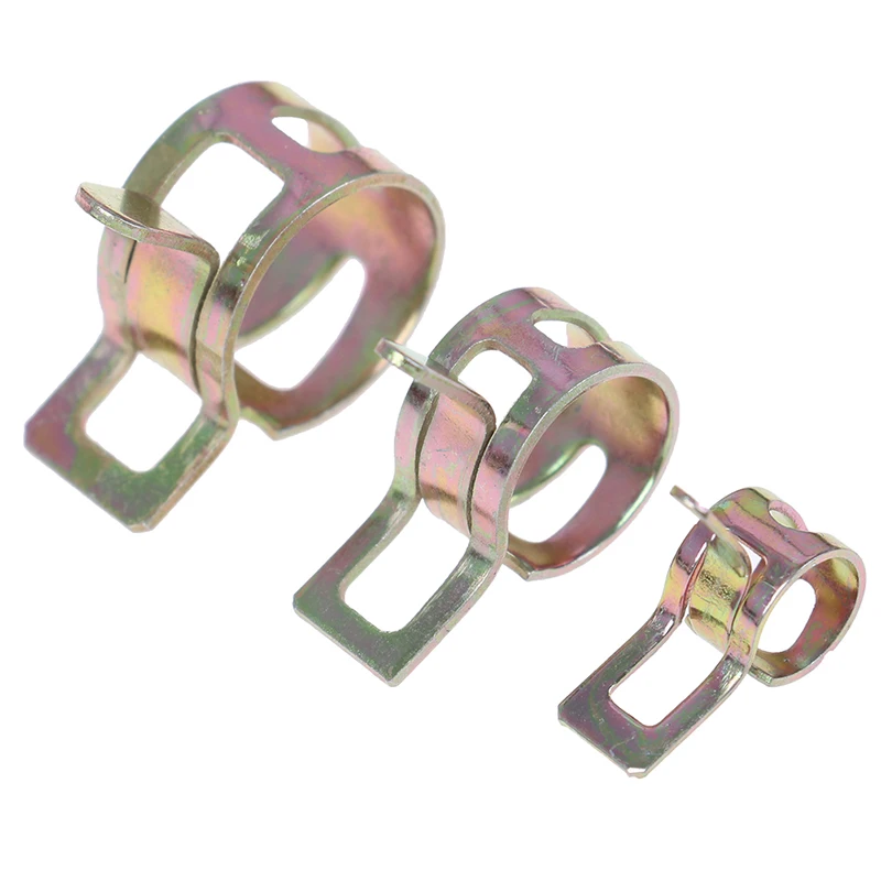 10Pcs/lot Fuel Spring Clip Vacuum Hose Clamp Autos Autos Spring Clip Fuel Oil Water Hose Pipe Tube Clamp 7mm 11mm 14mm Wholesale