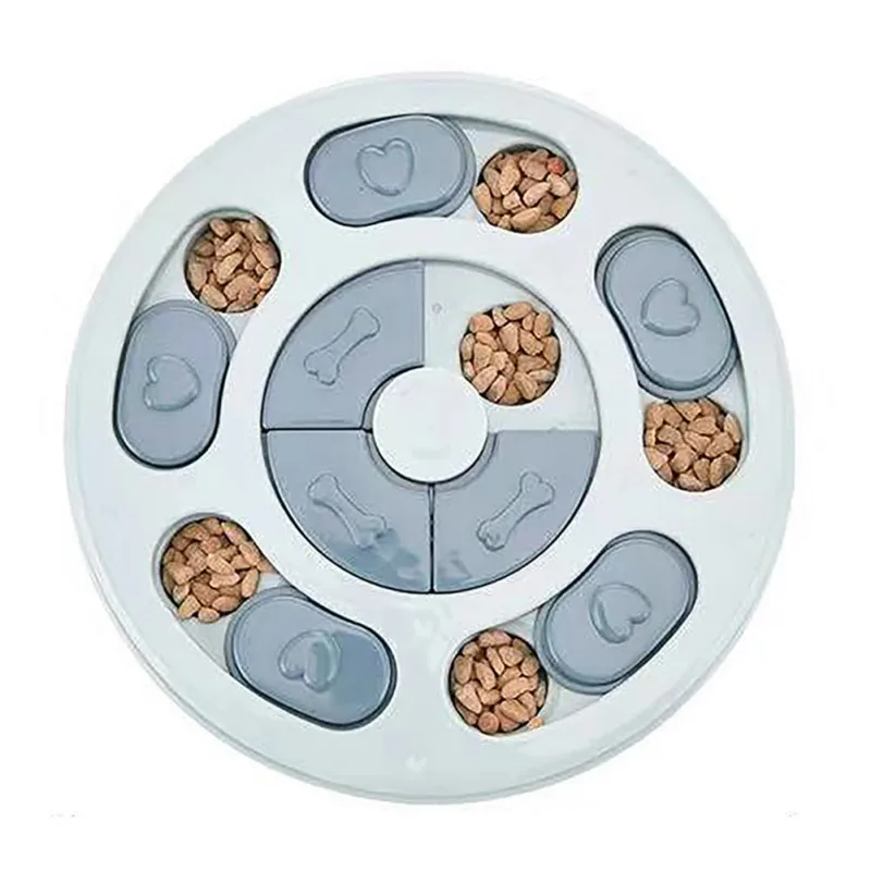 Educational Round Dog Toys Flower Design Anti Choke Dog Bowl Puppy Dog Food Dispenser Pet Dog Training Toys Pet Supplie