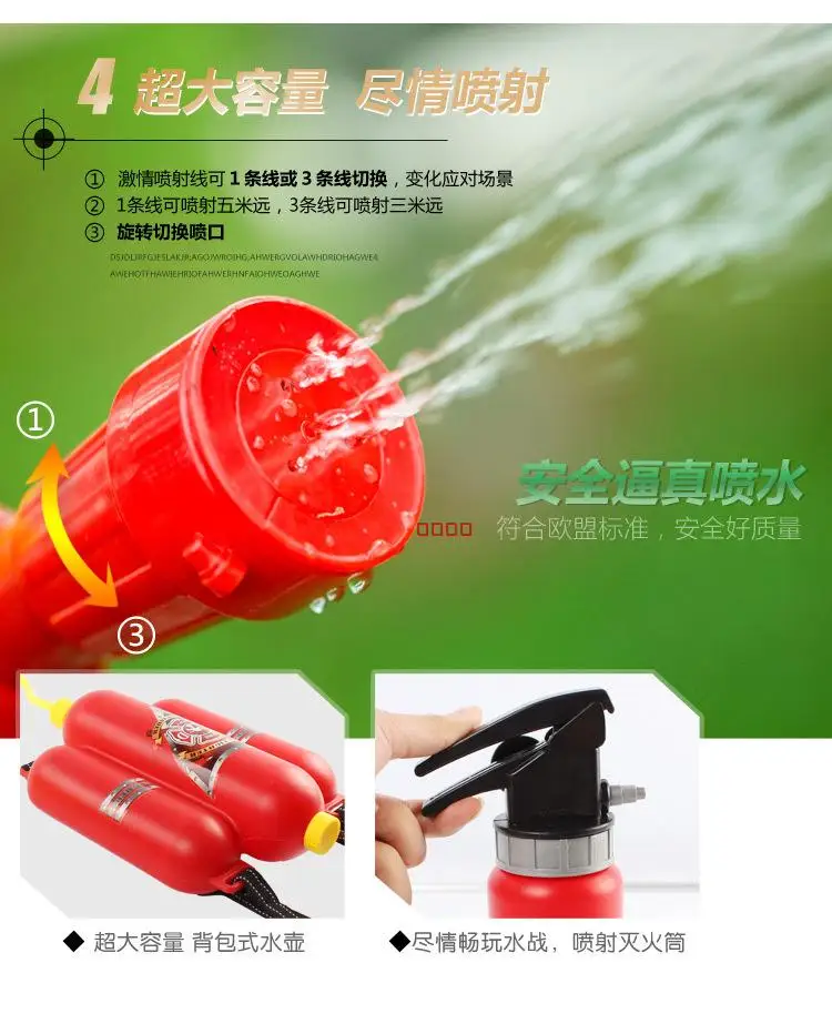 Детский персонаж игровой реквизит пожарный член Сэм рюкзак водный пистолет представление огнестойкий костюм игрушка набор пожарный Clothi