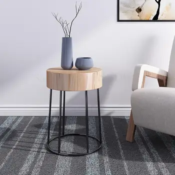 

Custom Nordic Simple Multifunctional Solid Wood Side Stool Stool Living Room Low Stool Simple Corner Bedside Flower Stand