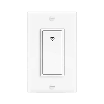 

1Gang WiFi Smart Light Switch for Alexa Google Home Wireless Switch with Remote Control and Timer US Plug