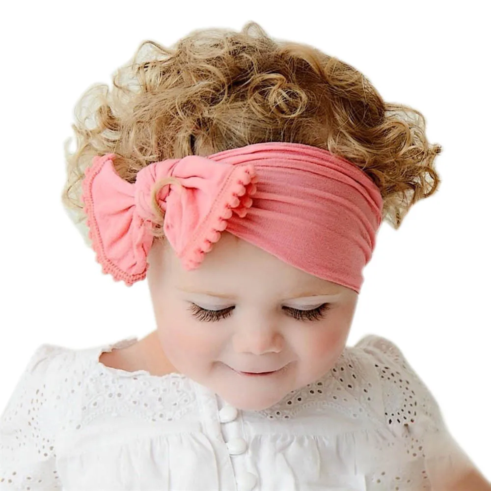 new baby headband Infant hair accessories Baby Toddler Infant Bowknot Headband Stretch Headwear Gift Toddlers headwrap