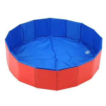 

Pet Grooming Bath Pool Large Bathtub Dog Wash Pool Swimming Pool Red Composite Cloth For Dog Cat Washing Cleaning