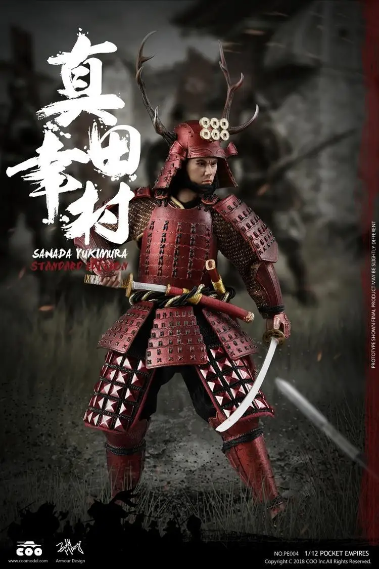 

COOMODEL 1/12 PE004 SANADA YUKIMURA Action Figure Ancient Japanese Warrior Figure Model Collection
