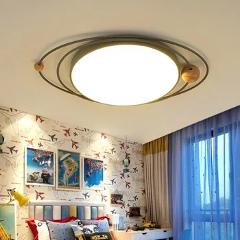 

Nordic Children's Room Ceiling Lamp Modern Simple Study Boy Creative Bedroom Lamp Round Led Ceiling Lamp japan kitchen fixtures
