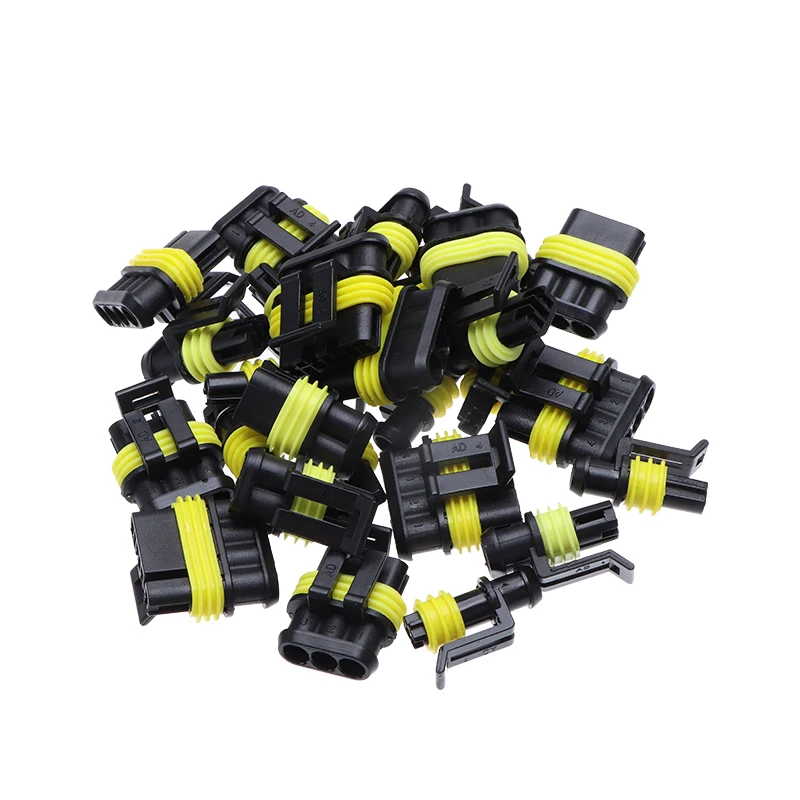 15 pces 1-6pins escondeu conectores à prova