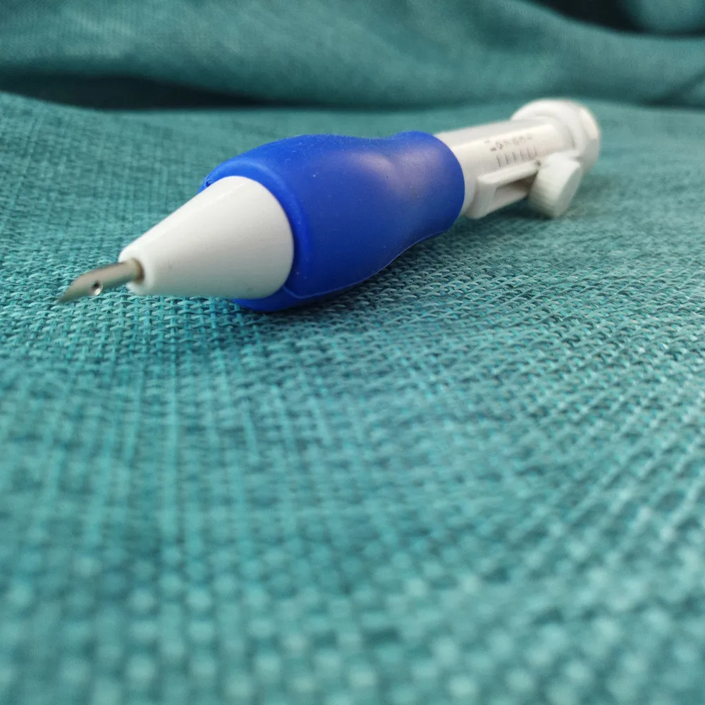 Горячий практичный ABS пластик DIY волшебная ручка для вышивки набор игл инструмент для плетения Необычные Сменные пробивные Иглы Швейные аксессуары