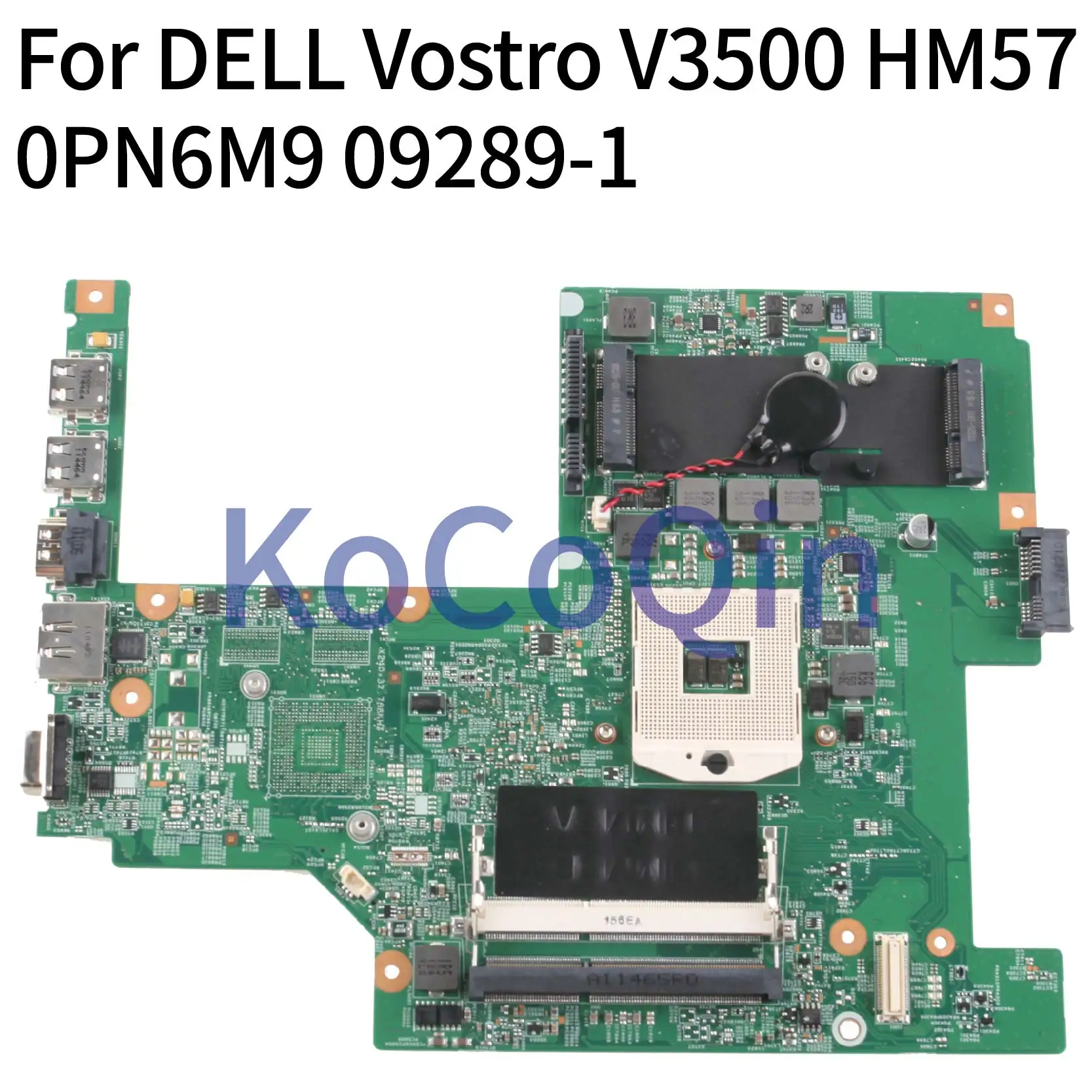Kocoqin-placa-mãe para Laptop Dell Cn0pn6m9 3500 V3500 0pn6m9 092891 Hm57 Placa-mãe para notebook - Imagem 2