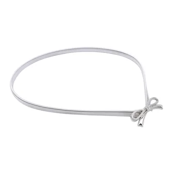 

New Ladies Designer Belts Women Metal Belt Flower Elastic Strap Waist Belt Luxury Silver Gold Chain Stretch Elastic Belt Waist