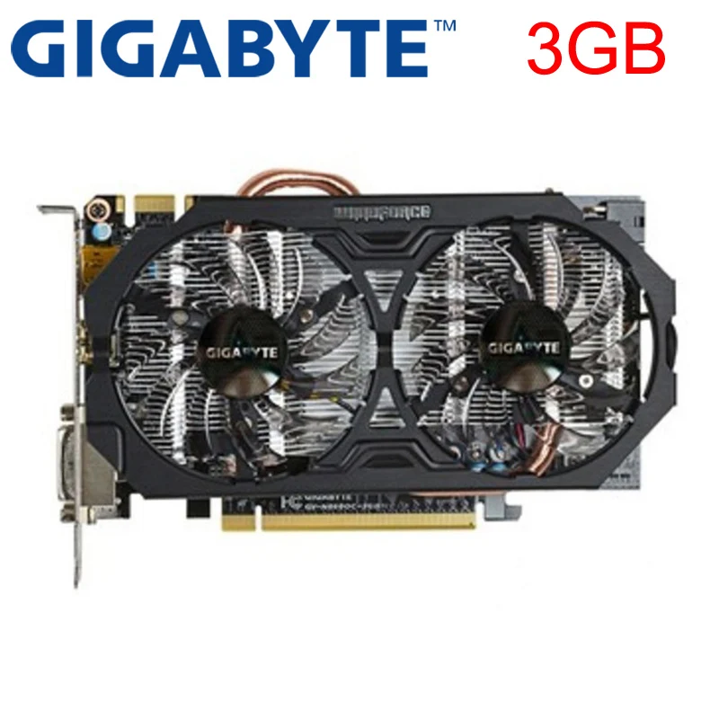 Видеокарта GIGABYTE GTX 660 3 гб 750 бит GDDR5 видеокарты для nVIDIA Geforce GTX660 б/у VGA карты мощнее