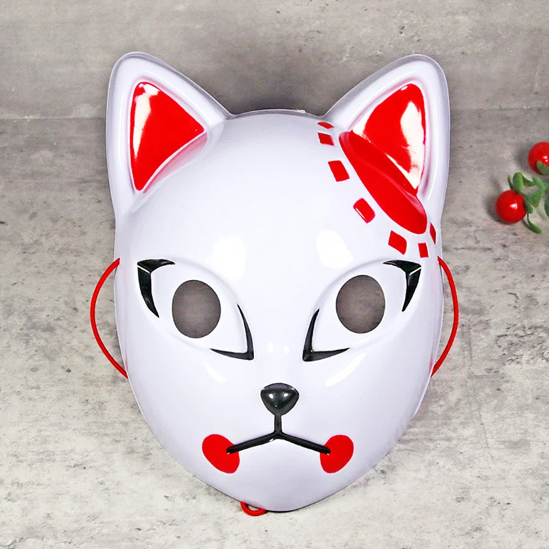 Japanese Anime Cosplay Masks Demon Slayer Kamado Tanjirou Sabito Makomo Halloween Mask Cosplay Party Costume Props Fox Masks