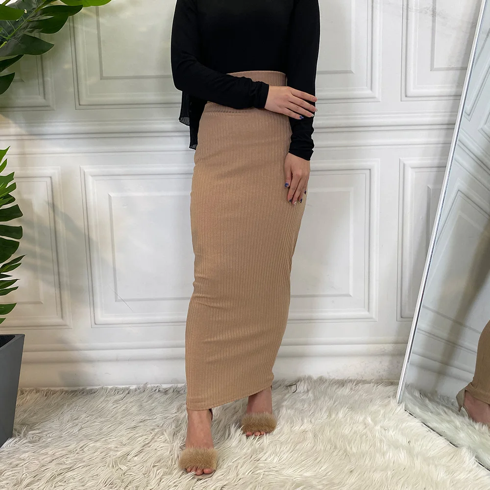 Faldas Largas informales Mujer, falda larga de punto, Abayas, Vestidos largos, ropa modesta _ - AliExpress Mobile