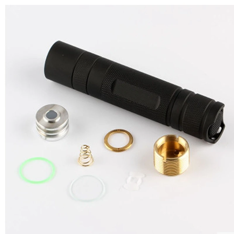 

For Convoy Aluminum Alloy Suitable for S2+ Black Flashlight Host DIY LED Flashlight Shell Host
