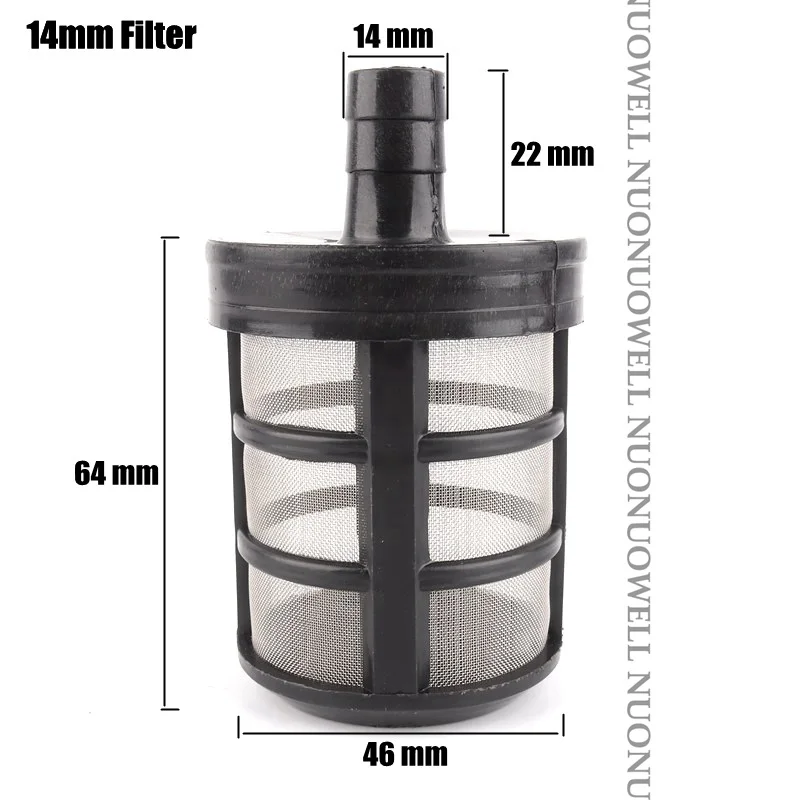 2pcs 8~14mm Hose Pipe Filter Irrigation Pump Filters Sprayer Diaphragm Pump Absorbent Filtering Net Gaden Watering Strainer Mesh