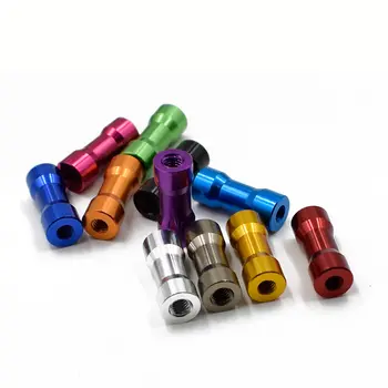 

3pcs M3 double head round columns nuts FPV connecting column aircraft model aluminum tube nut titanium gray color 10mm-35mm long