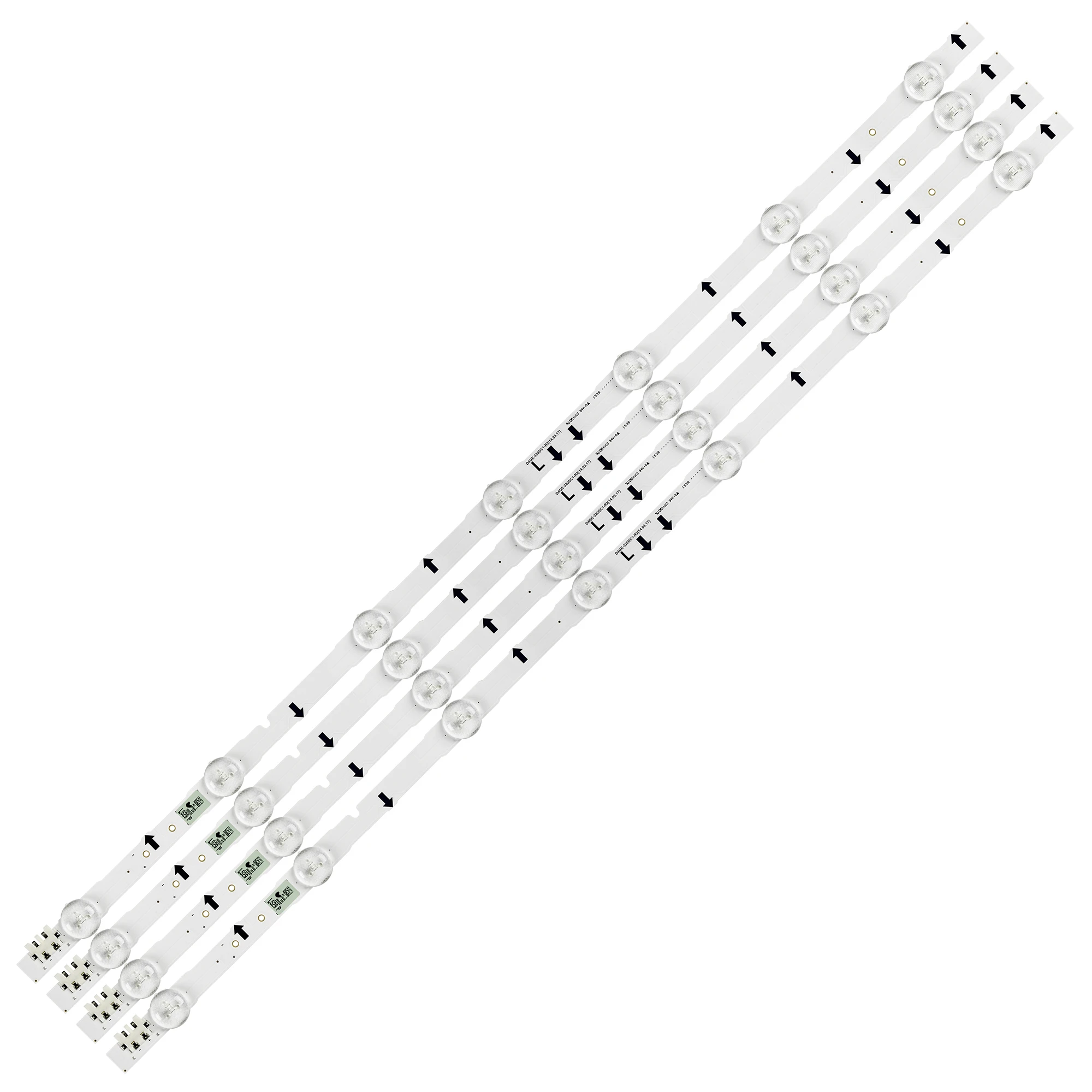 Tira de luces LED de iluminación trasera, accesorio para samsung UE32H5570S 32H5000 UN32J5003AF D4GE-320DC1-R1 R2 Bn96-30443A 3044A, 7LED, 65CM, nuevo Kit de 4 unidades