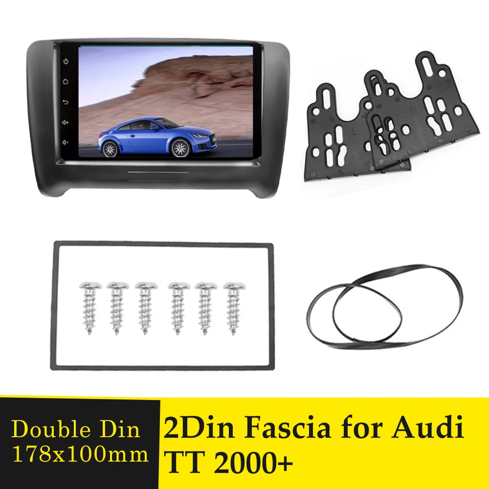 Двойная Din Автомобильная радиоустановка Fascia Для AUDI TT 2000 + стерео рамка для