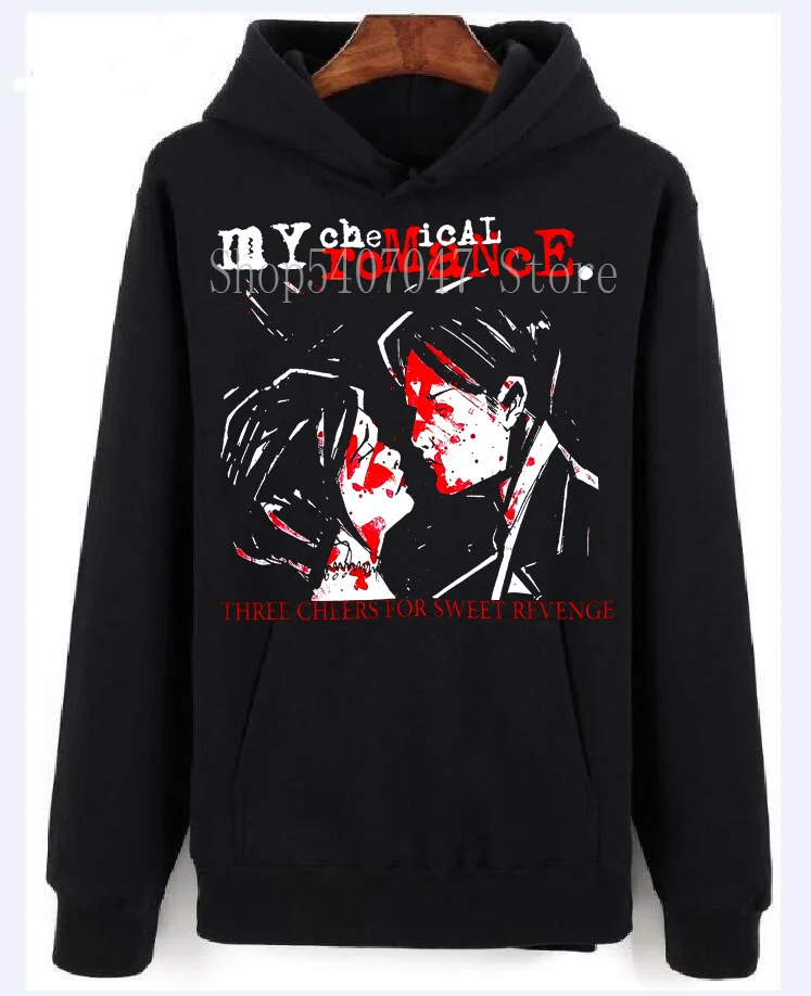 MY CHEMICAL ROMANCE DREI JUBEL FuR REVENGE SCHWARZ DAME толстовки свитер Neue мужские | Мужская одежда
