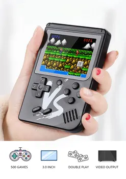 

Retro Portable Mini Handheld Game Console 8-Bit 3.0 Inch Color LCD Kids Color Game Player Built-in 500 games