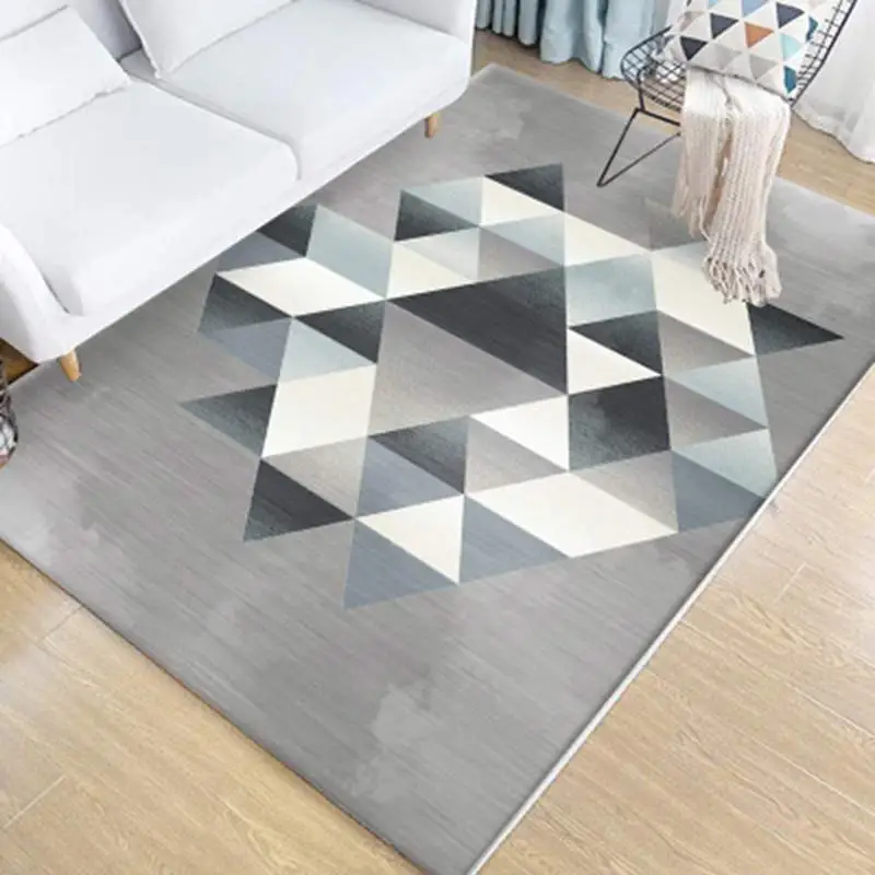 

Megayouput Northern Europe Carpet For Home Geometry 80*140cm/120*160cm/140*200cm/160*230cm/200*300cm Non-slip Floot Mat