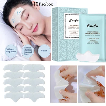 

10pcs Anti-wrinkle Forehead Patches Removal Moisturizing Anti-aging Sagging Wrinkles Smoothing Lines Locking Moisture Face Care